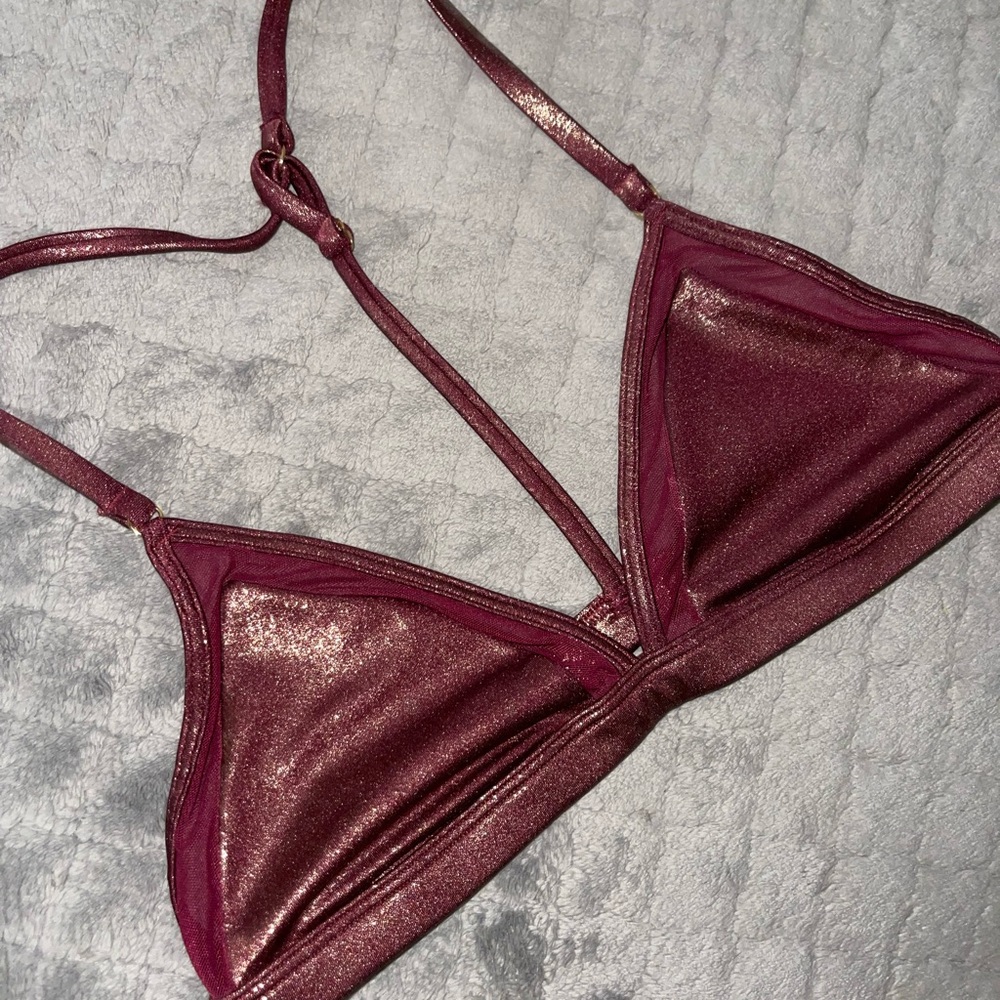 VS PINK Bralette | Metallic
